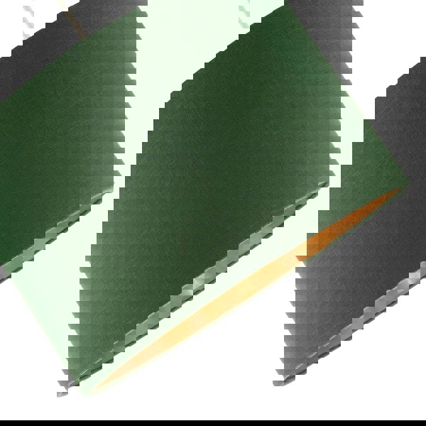 Modern Forest Green Cotton Lamp Shade with Brushed Gold Inner Lining Image 4