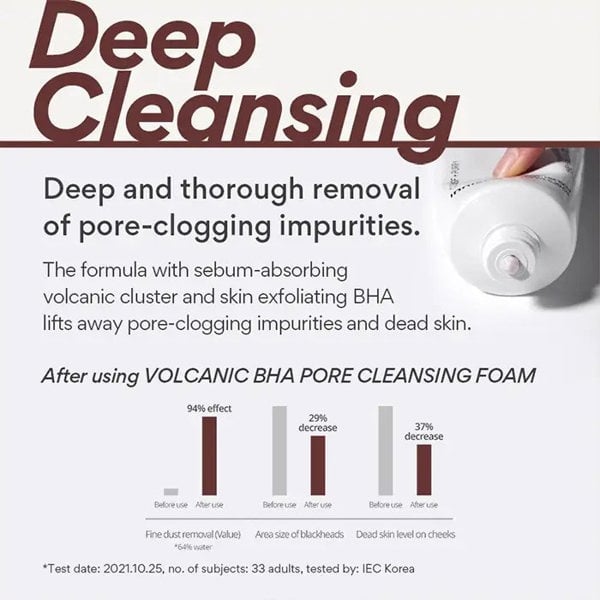 INNISFREE Volcanic BHA Pore Cleansing Foam 150g
