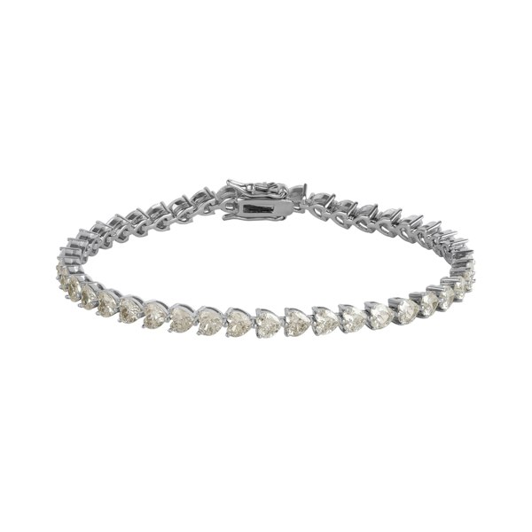 Spero London Heart Tennis Bracelet - Sterling Silver