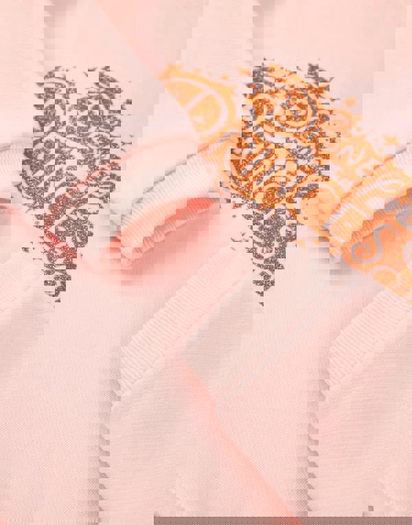 Disney Girls Pink Front Princess Print Dress