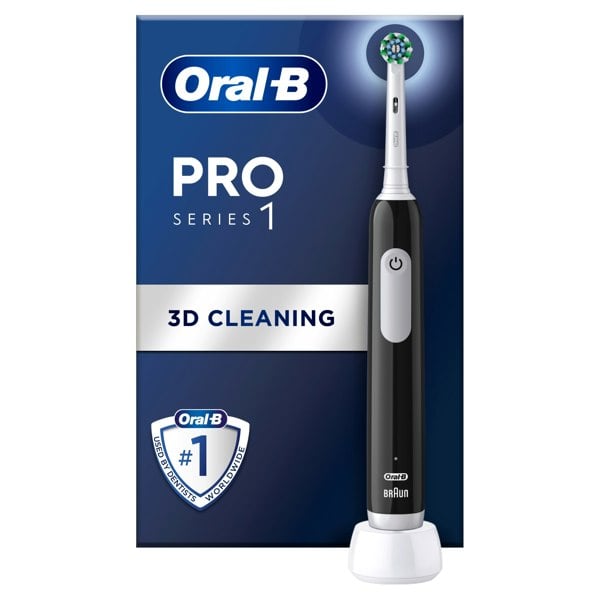 Oral-B Pro Series 1 Electric Toothbrush, Designed By Braun - Black