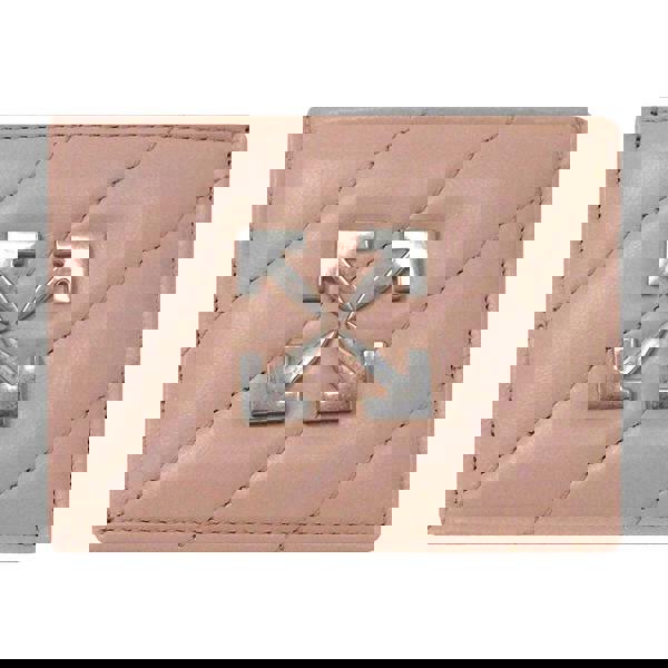 Off-White Jackhammer Logo Leather Card Holder - Pink