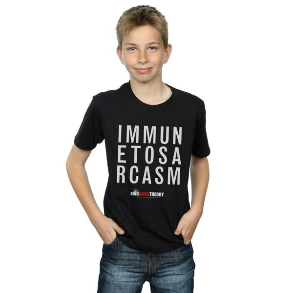 The Big Bang Theory Boys Immune To Sarcasm T-Shirt - Black