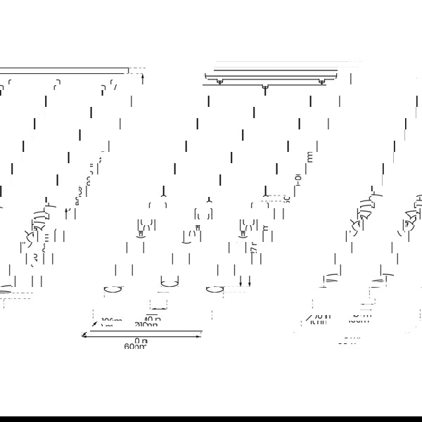 Milagro Elica Hand Made Designer Pendant Lamp With Elegant Smoked Glass Cylindrical Shades