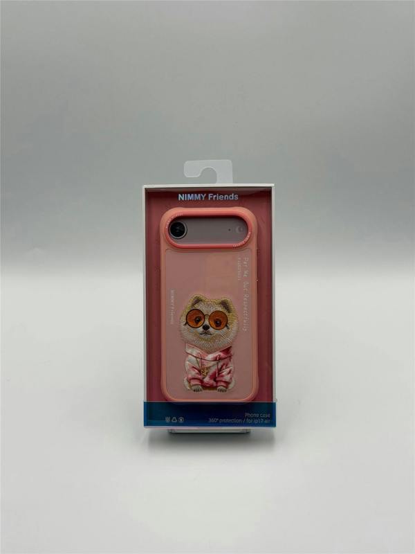Nimmy Friends Nimmy Glass Cool Dog Case with MagSafe for iPhone 17 Air 6.5" Pink - N-YJ-IP17-AIR-031