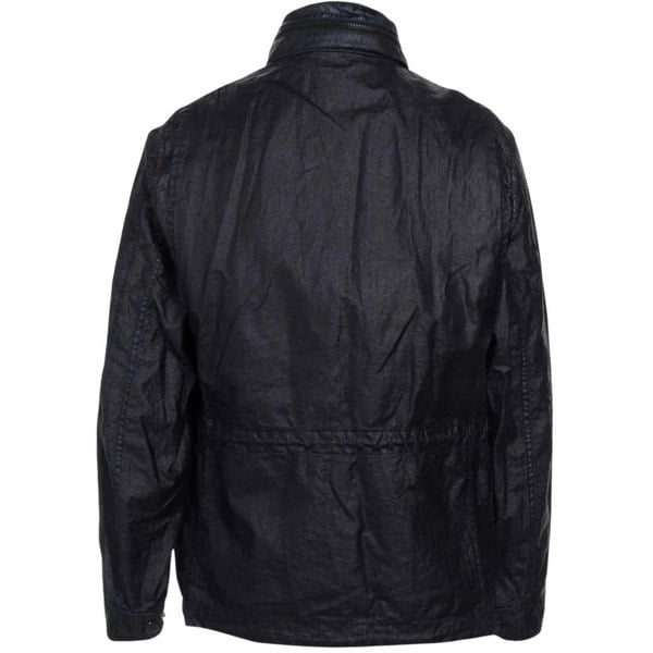 C.P. Company Lino Wax Medium Jacket - Navy Blue