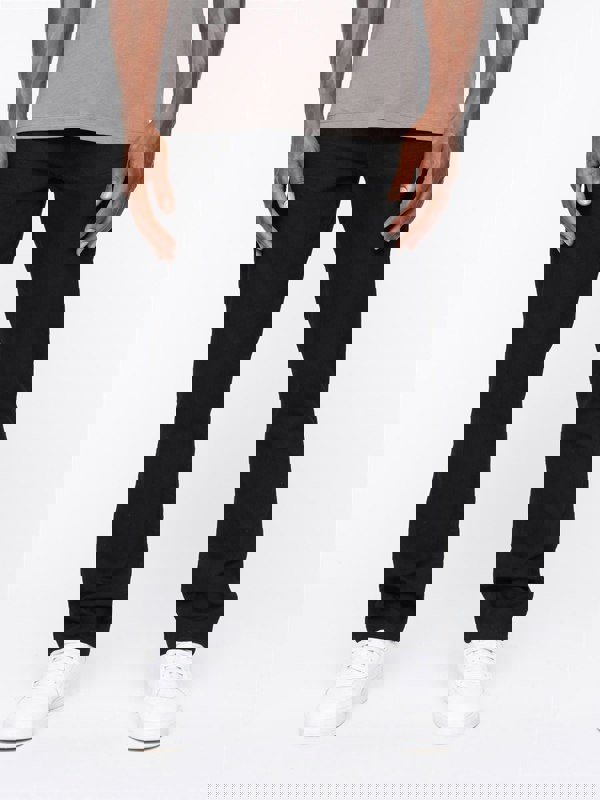 Crosshatch Princed Denim Jeans Solid Black