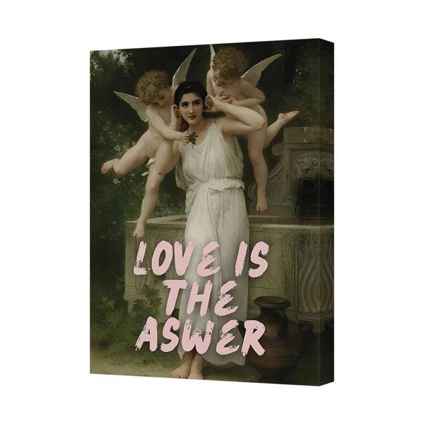 Benjamin Tate Design Love Is The Answer Canvas Art Print For Home Wall Decor Angels