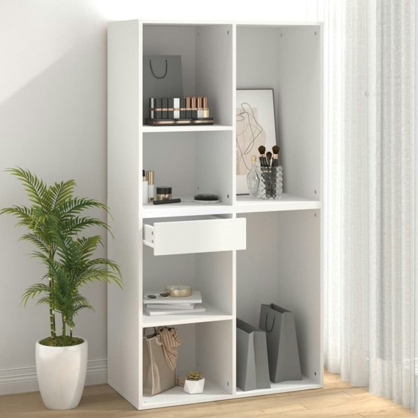 Berkfield Cosmetic Cabinet White 80x40x75 cm Engineered Wood
