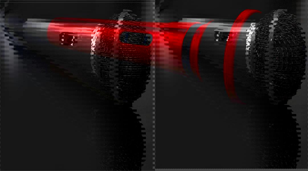 Cheetah Dynamic Handheld Karaoke Microphone with 3.5mm Plug Red