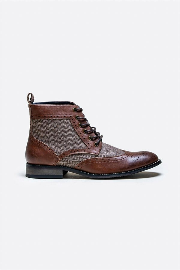 Jones brown boot side