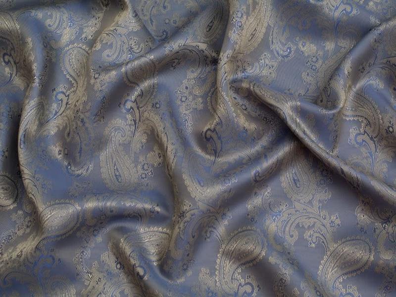 Minerva Core Range Woven Jacquard Lining Fabric, Paisley Print Dressmaking Fabric, 143cm Wide - per metre