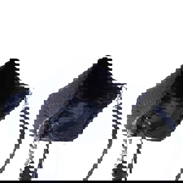 Real Hide Bags 'Wonder Weave' Navy Real Leather Woven Designer Shoulder Crossbody Bag