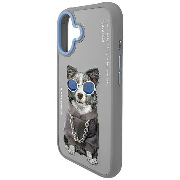 Nimmy Friends Nimmy Glasses Cool Dog Case with MagSafe for iPhone 17 6.3" Grey Blue - N-YJ-IP17-028
