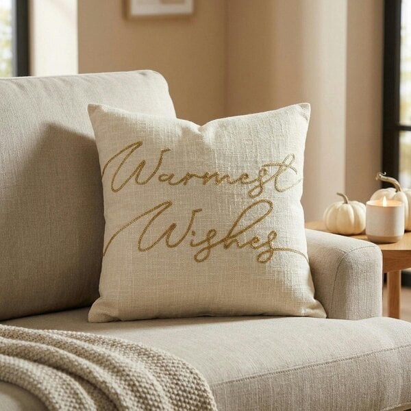 Garden Greatness Warmest Wishes Seasonal Decorative Cushion