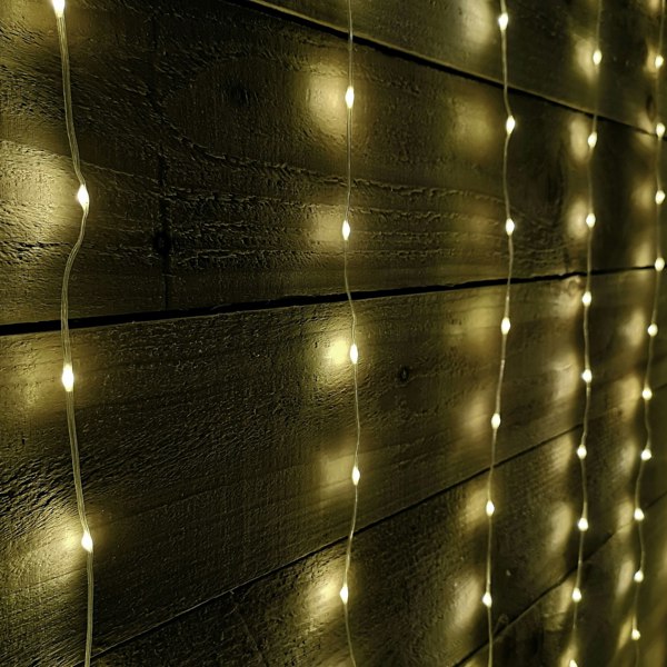 Samuel Alexander 2.1m 300 LED Indoor Outdoor Party Curtain Christmas Lights in Warm White
