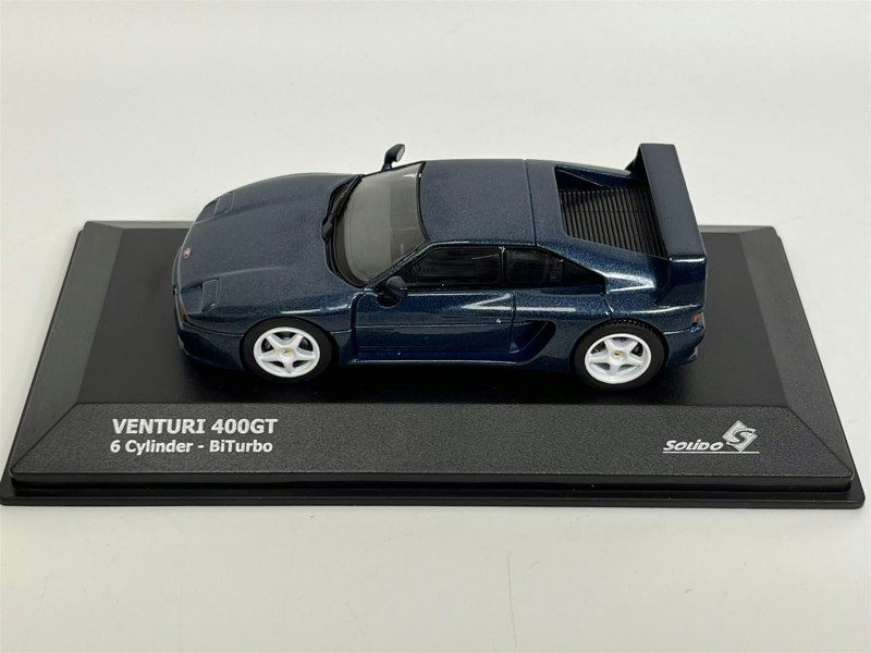 Solido Venturi 400GT 6 Cylinder BiTurbo Blue 1:43 Scale 4313401