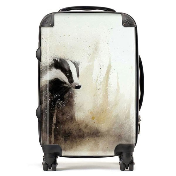 Warren Reed Badger Watercolour Suitcase