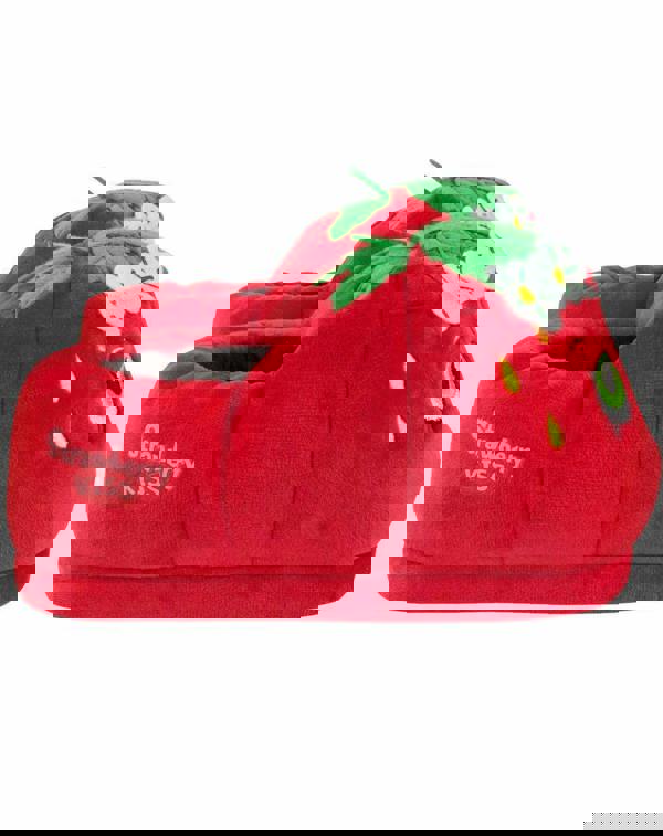 Womens Red Strawberry Kiss 3D Slippers