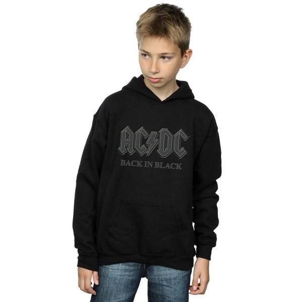 AC/DC Boys Back In Black Hoodie - Black