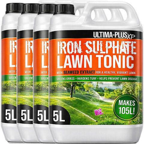 Ultima Plus XP Ultima-Plus XP Iron Sulphate Lawn Tonic Liquid Fertiliser with Seaweed Extract - Provides Greener Grass and Hardens Turf 20L