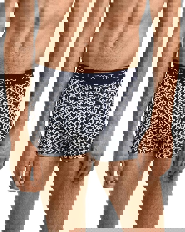GantTrunks 3 - pack3 - Pack G - Patterned Boxer Trunks, Evening BlueBoxers - and - Briefs.net