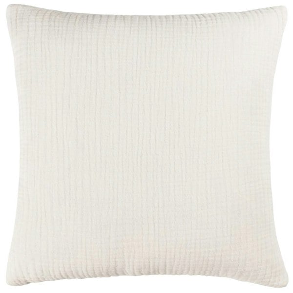 Yard Lark Cotton Crinkled Cushion Cover - White