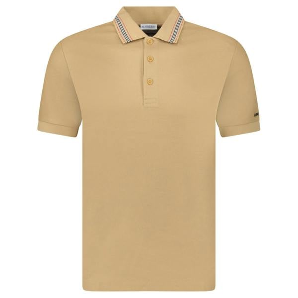 Burberry ‘Hartford’ Striped Check Polo Beige - chancefashionco