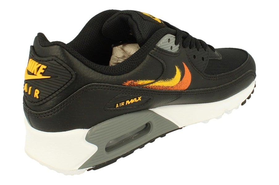 Nike Air Max 90 Mens Fj4229  001 - Black Safety Orange 001 - Photo 2