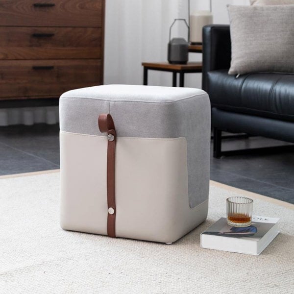 Rotteck Stool, Footstool, Ottoman-Weilai Concept-Grey-Weilai Concept