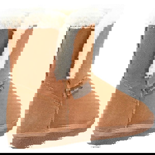 Hush Puppies Ashleigh Women's Bootie Slippers in Tan