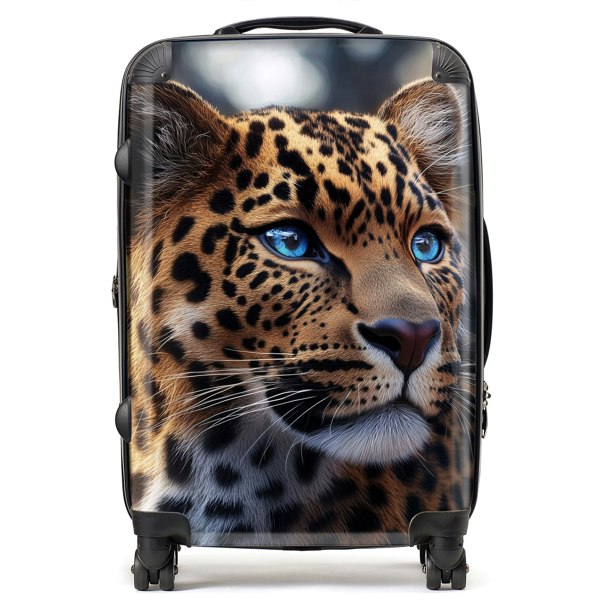 Warren Reed Beautiful Leopard Suitcase