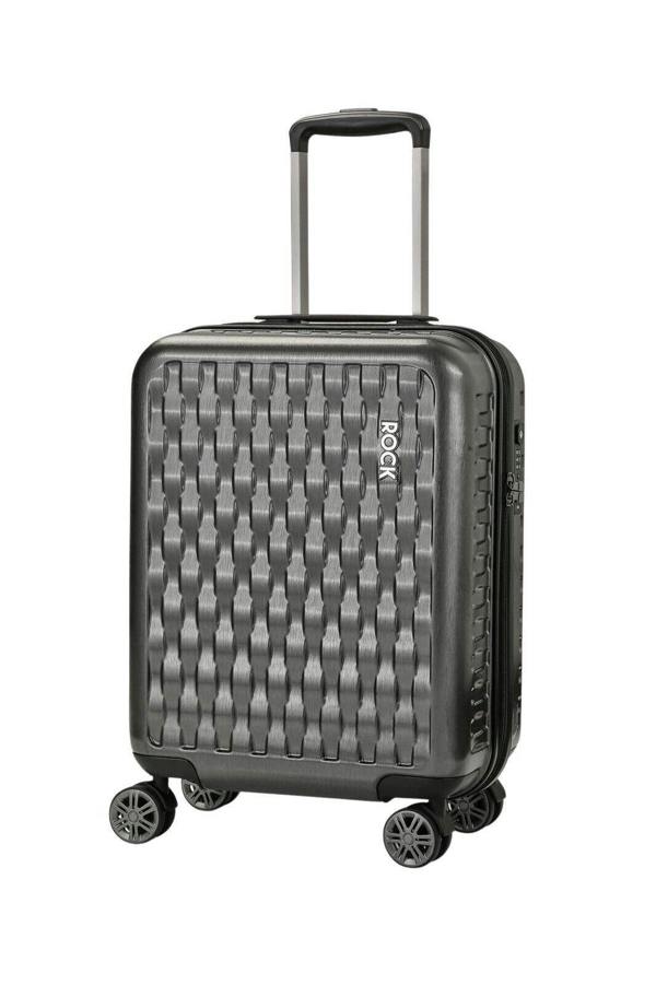 Rock Luggage Hard Shell Suitcase 8 Wheel Luggage Trolley Case Holiday Travel Bag