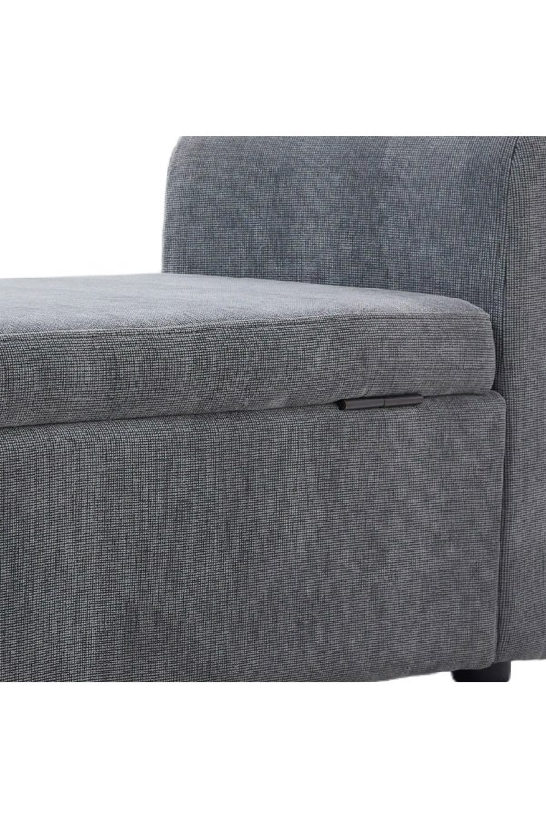 Living and Home Upholstered Storage Bench with 2 Pillow