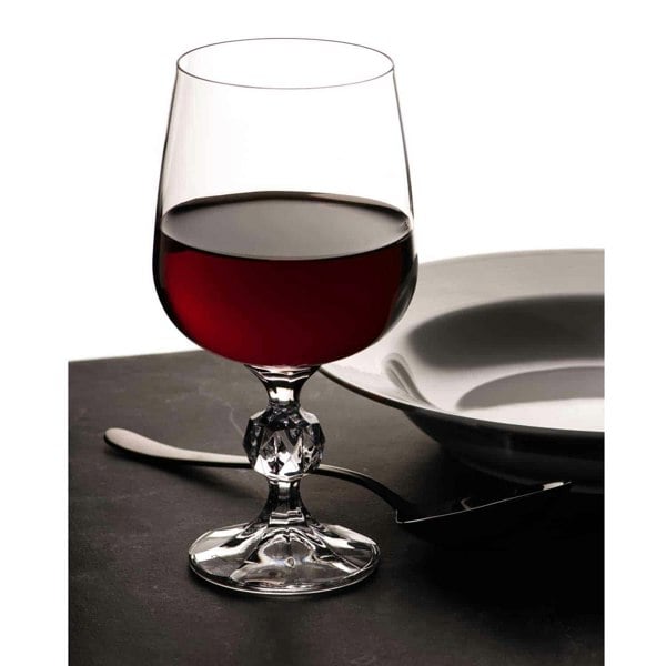 Diamante Claudia Red Wine Glasses - Set of 6