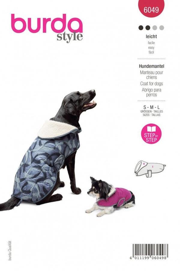 Burda Sewing Pattern 6049 Coats For Pets, A (S-M-L) - Easy