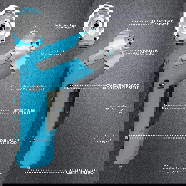 Traderight 47pcs Cordless Screwdriver Set 1300mAh Rechargeable 3.0N.m Torque