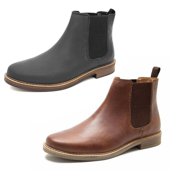 Thomas Crick Red Tape Crick Bamford Leather Mens Pull On Brown Chelsea Boots