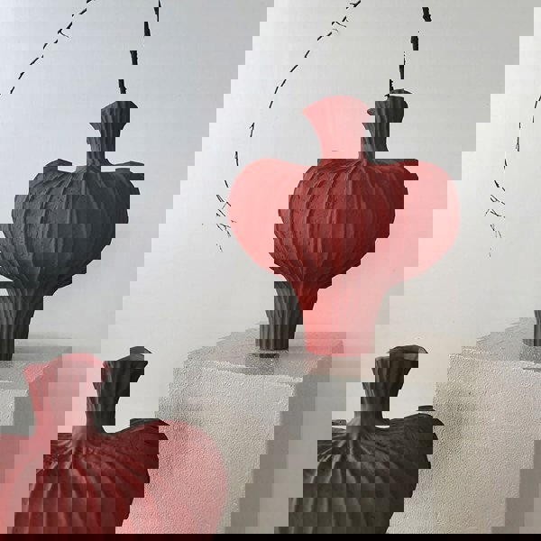 Shaped Ceramic Vase, Red-Rit Concept-Rit Concept