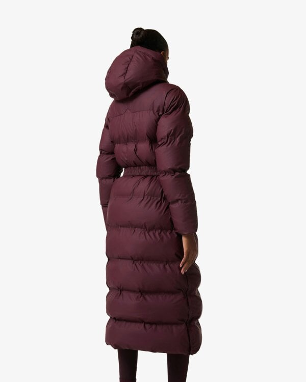 Hunter Hutchison Womens PU Coated Long Puffer Jacket - Port Royale