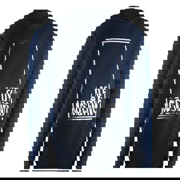 Moschino Love Moschino Box Logo Navy Blue Sweatshirt