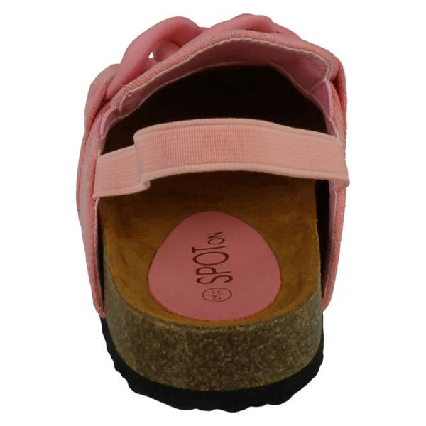 Spot On Girls Spot On Pink Slingback Mules H2649