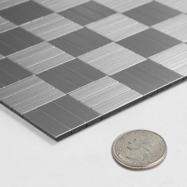 ENER-J Linear Glow Peel & Stick Aluminum Tile, Size: 300 x 300 x 4 mm (Pack of 4)