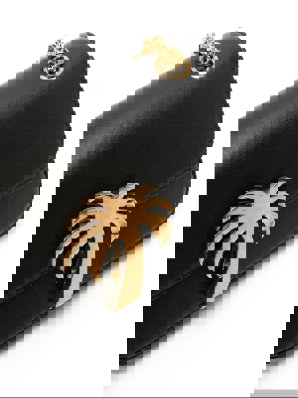 Palm Angels Bridge Chain Bag Black Gold - Supplied FashionPALM ANGELS