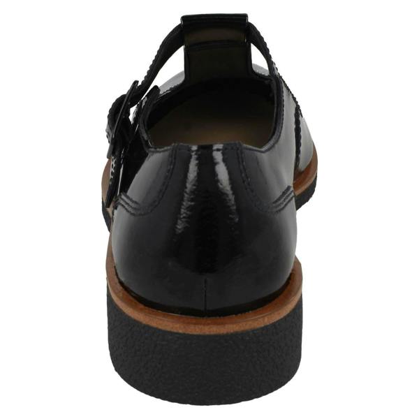 Clarks Ladies Clarks T-Bar Heeled Shoes - Griffin Town