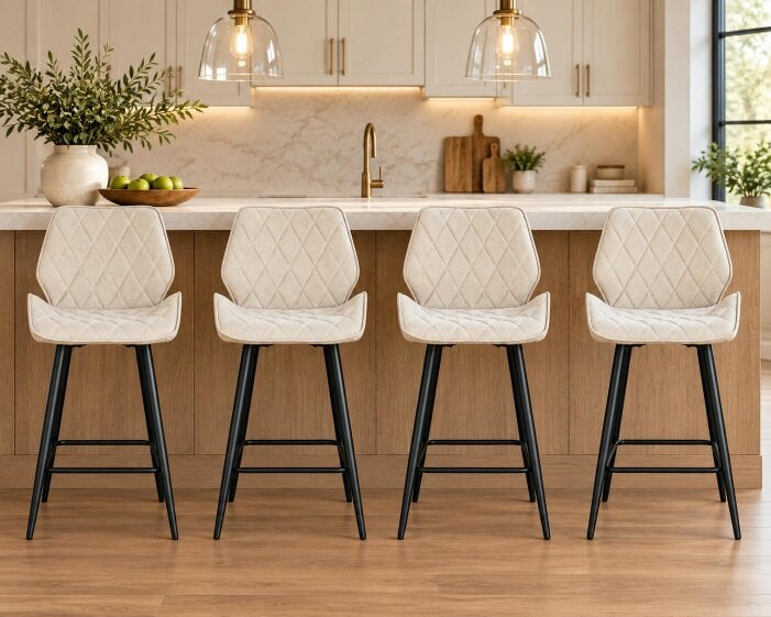 Outdoor Living Cayden Comfort Bar Stools - set of 4