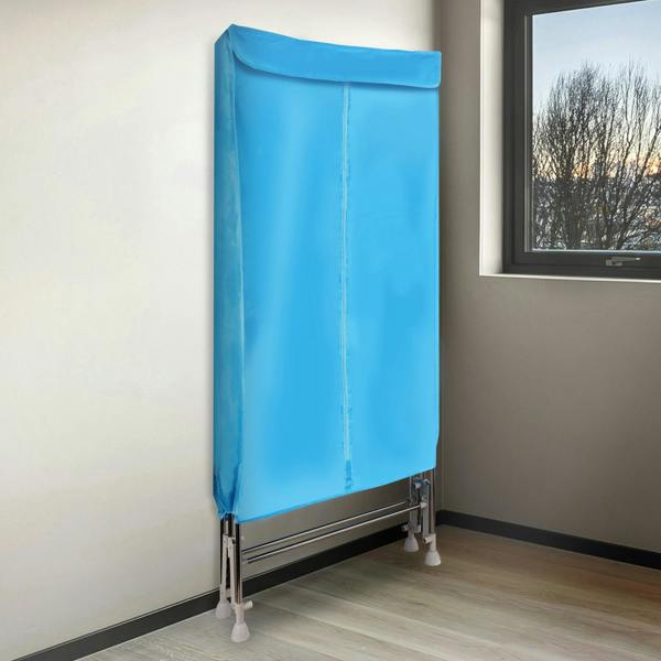 Gr8 Home 1500W Heated Clothes Airer Wardrobe Dryer Rack Blue