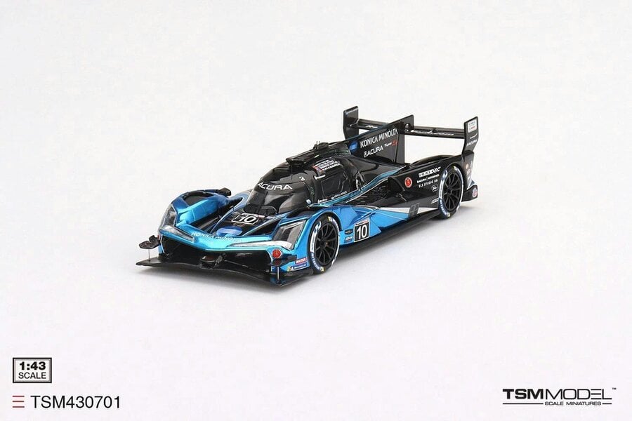 MCSlots Acura ARX-06 GTP #10 Konica Minolta Acura 2023 IMSA Daytona 24Hrs 2nd Place 1:43 Scale TSM430701