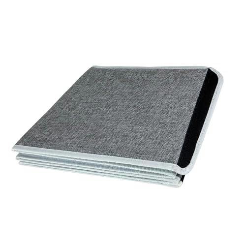 26.8 Inch Hexagonal Fabric Christmas Tree Collar in Grey, Foldable Tree Stand Cover image 5