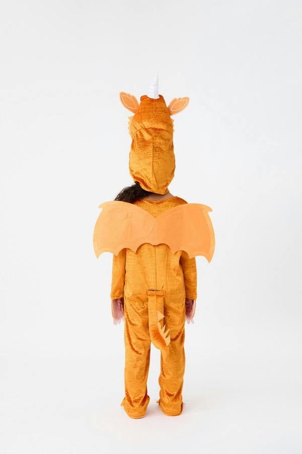 Vanilla Underground Gruffalo & Friends Unisex Kids Orange Zog 3D Headpiece 2 Piece Costume